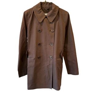 Louis Vuitton Brown Mackintosh Trench Coat Size 42